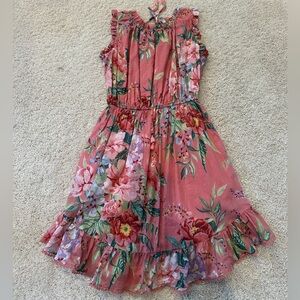 Zimmerman Girls Flip Ruffle Floral Cotton Dress